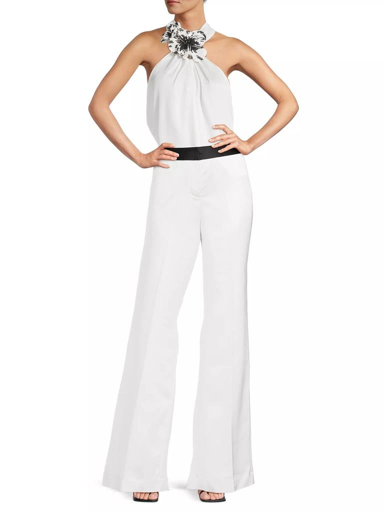 UNGARO Karina Wide-Leg Satin Pants 2