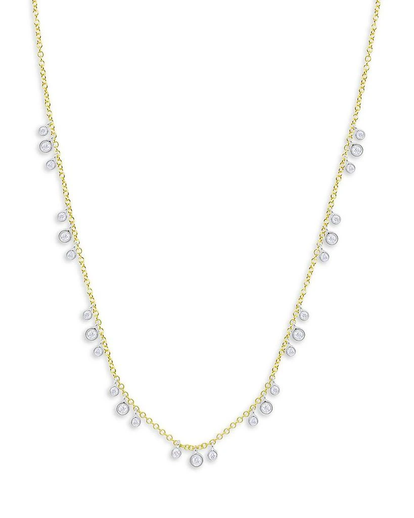 Meira T 14K Yellow Gold Scattered Diamonds Necklace, 18" 1
