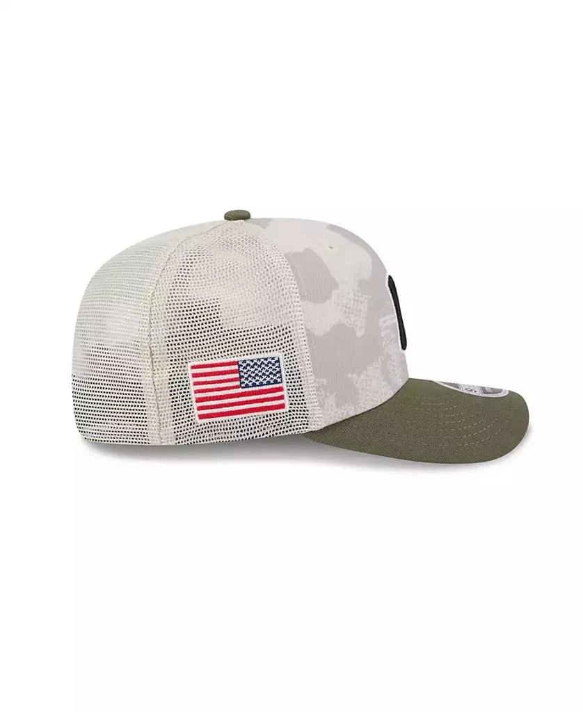 New Era Men's Light Beige/Olive Cleveland Guardians 2025 Armed Forces Day 9SEVENTY Adjustable Hat 6