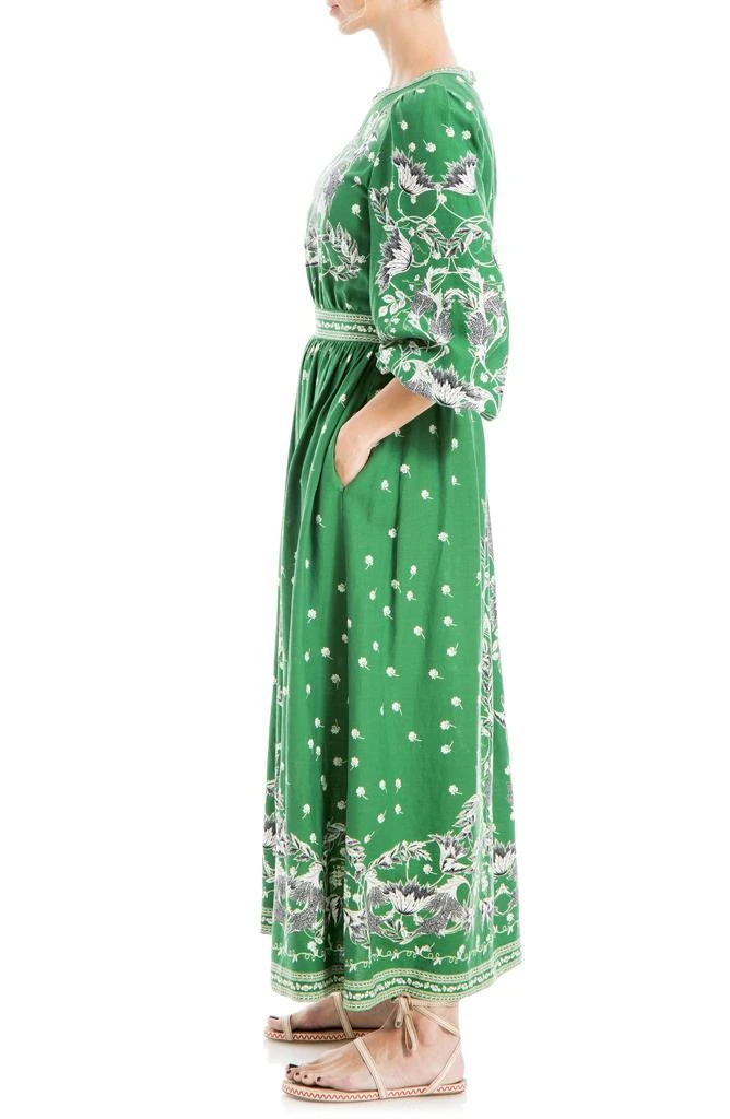 Max Studio Floral Balloon Sleeve Maxi Dress 5