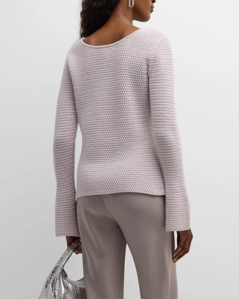 TSE Cashmere Recycled Cashmere Cutout Knit Sweater 6