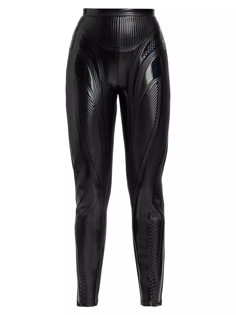 Mugler Faux Patent Leather Pants 1