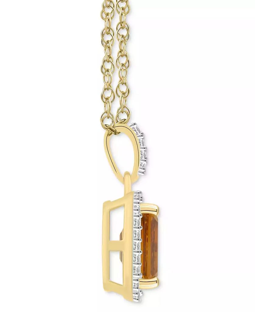 Macy
s Garnet (1-7/8 ct. t.w.)
Lab-Created White Sapphire (1/5 ct. t.w.) Emerald-Cut Halo 18" Pendant Necklace in 10k Yellow Gold (Also in Citrine
Amethyst) 3