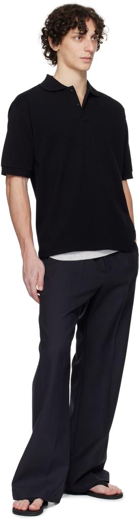 Shop Navy Pima Cotton Heavy Pique Polo on Sale at BeyondStyle