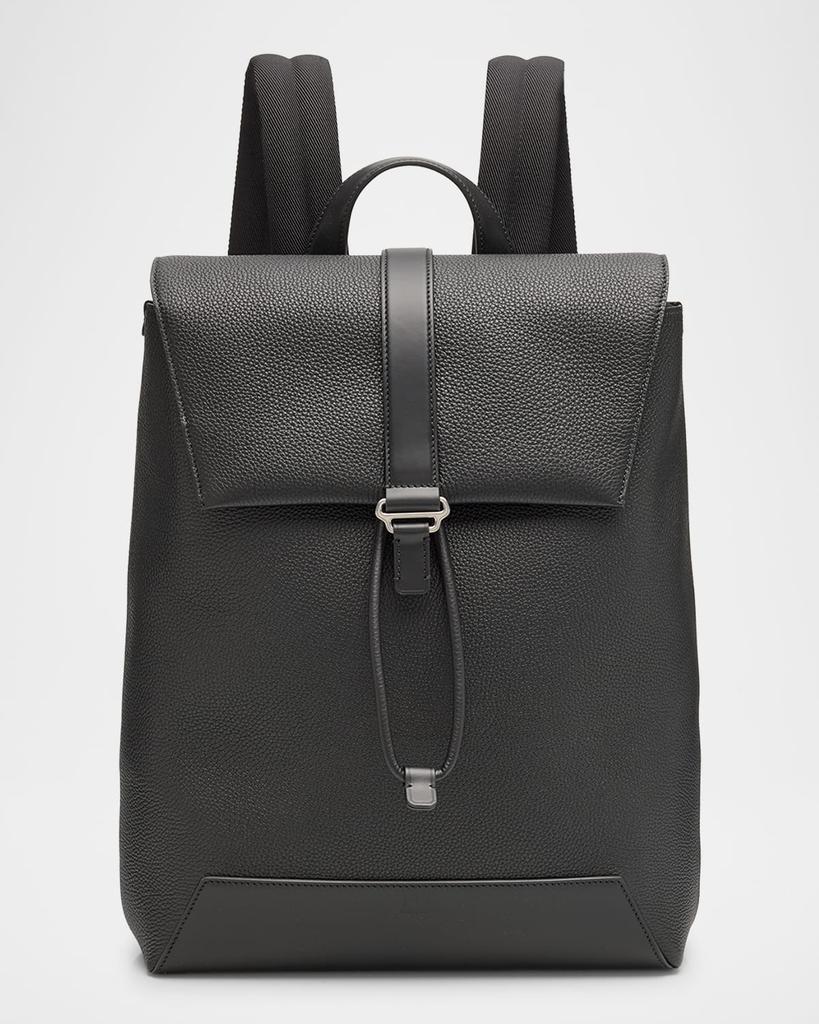 Dunhill Men's 1893 Harness Flap Leather Backpack - Backpacks