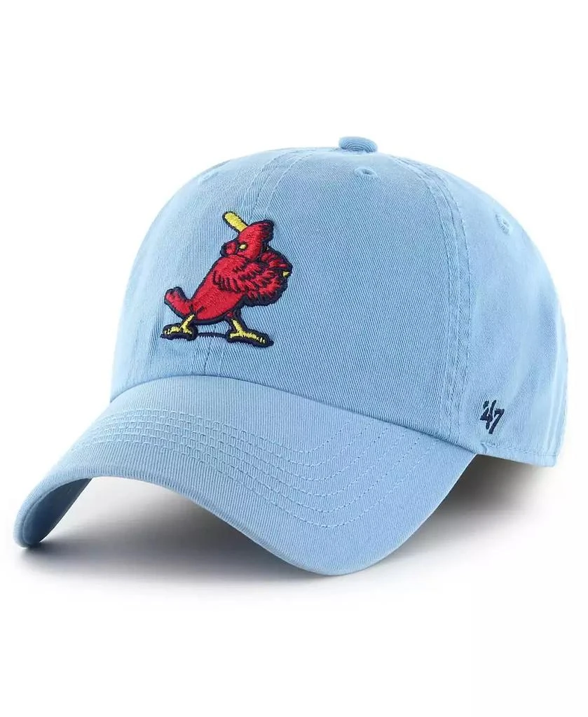 47 Brand Men's Light Blue St. Louis Cardinals Cooperstown Collection Franchise Fitted Hat 1