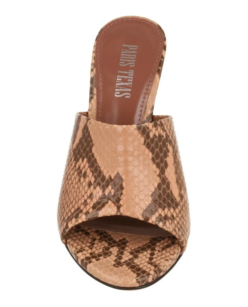 Paris Texas Nina Python Print Mules 4