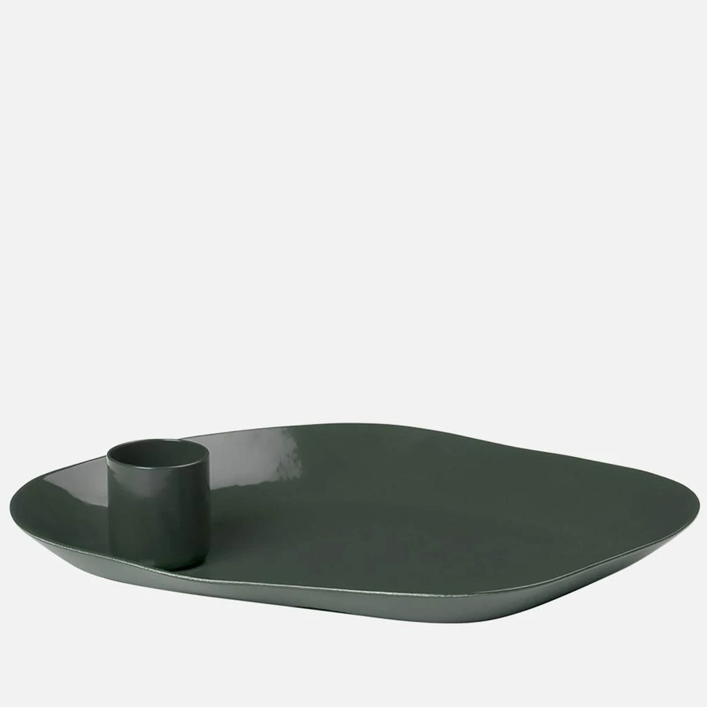 Broste Copenhagen Broste Copenhagen Mie Candle Holder - Medium - Forest Green 1