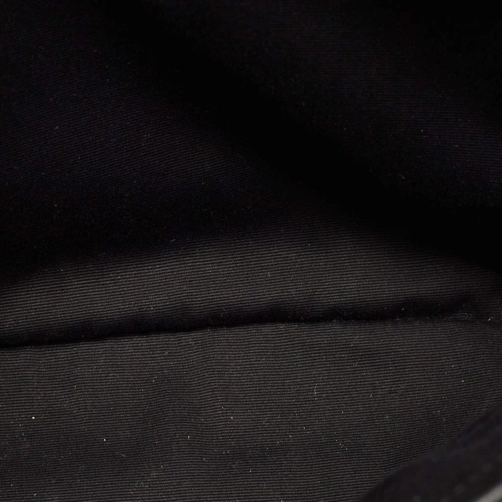 Yves Saint Laurent Saint Laurent Black Matelassé Leather Medium LouLou Shoulder Bag 8