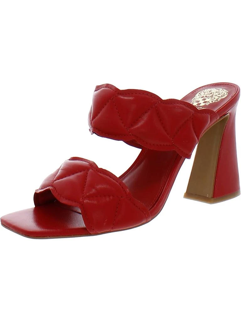 Vince Camuto Renneya Womens Leather Square Toe Mule Sandals 1