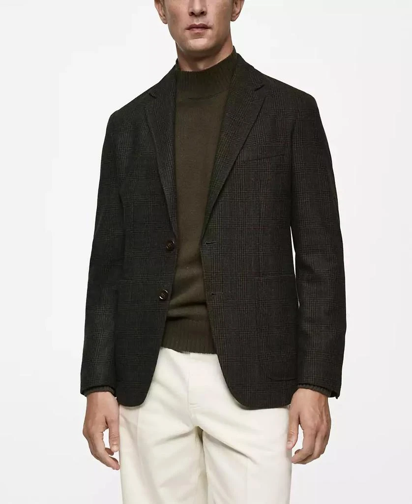 Mango Men's Slim-Fit Wool-Blend Blazer 1