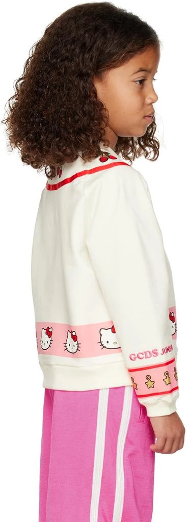 GCDS Kids White Hello Kitty Edition Sweatshirt 3