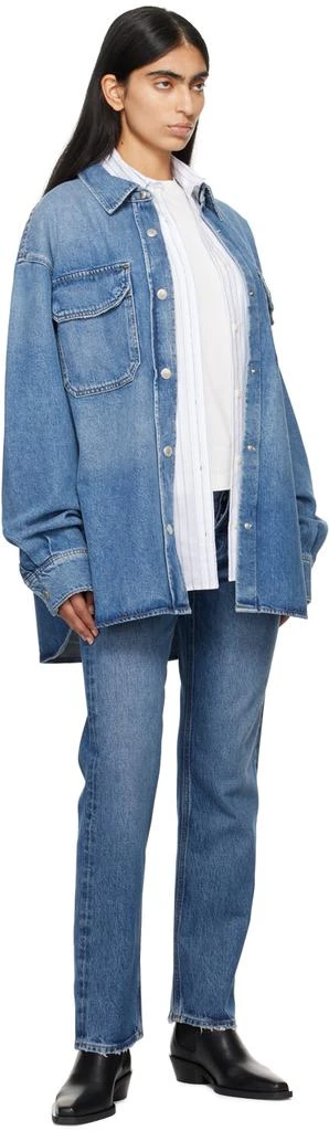 AGOLDE Blue Camryn Denim Shirt 4