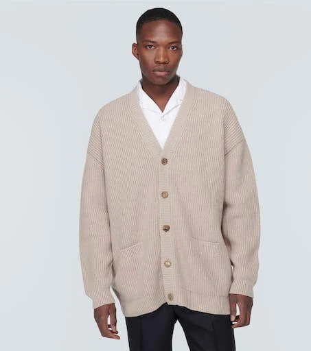 Prada Oversized ribbed-knit cashmere cardigan 3
