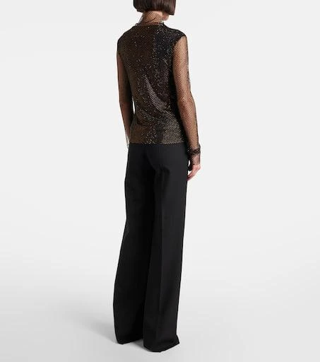 Max Mara Gerarda embellished mesh top 3