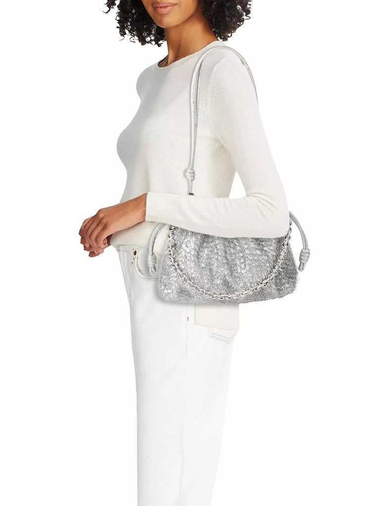 Loewe Flamenco Metallic Fringed Leather Shoulder Bag 2