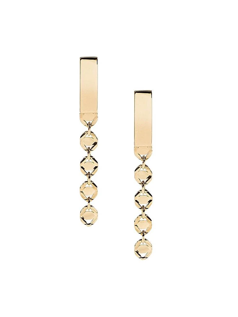 LANA Short 14K Yellow Gold Miami Linear Earrings 1