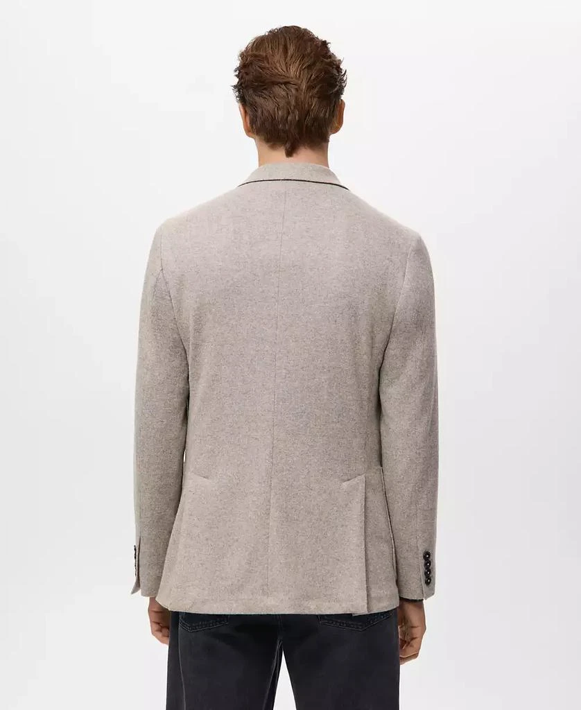 Mango Men
s Slim Fit Flecked Wool Blazer 3