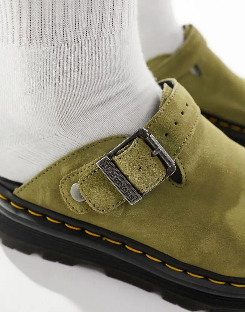 Dr. Martens Dr Martens ZebZag mule in khaki suede - Sandals  display picture 1