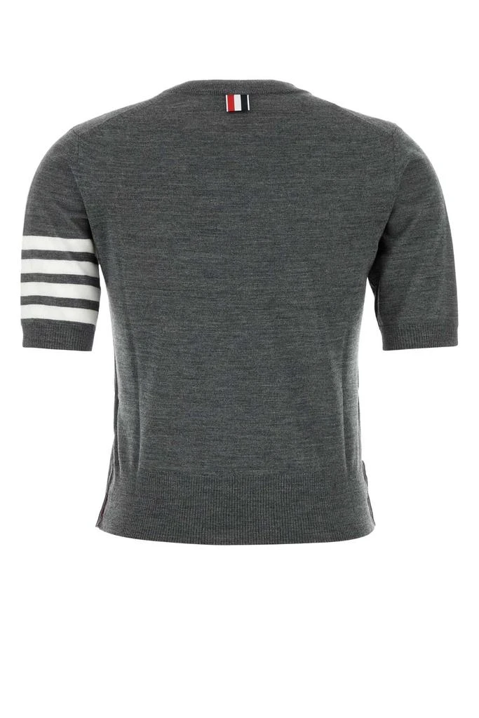 Thom Browne DARK GREY WOOL BLEND SWEATER 2