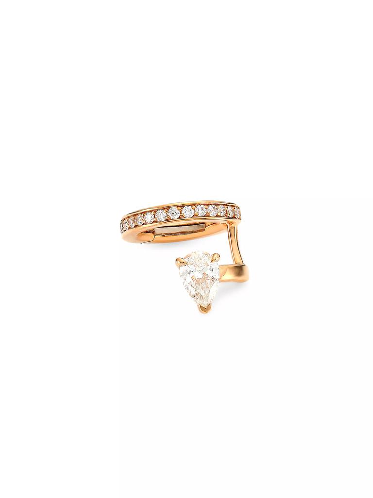 Repossi Serti Sur Vide 18K Rose Gold & 0.36 TCW Diamond Ear Cuff