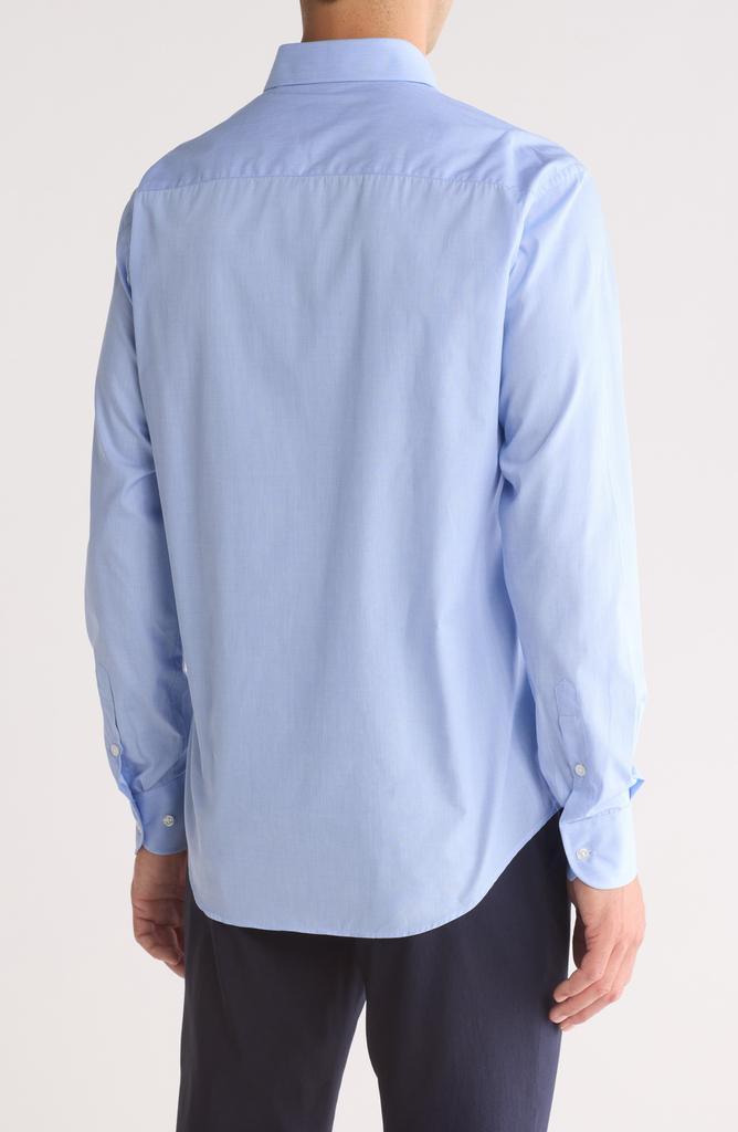 Armani Collezioni Solid Cotton Twill Dress Shirt