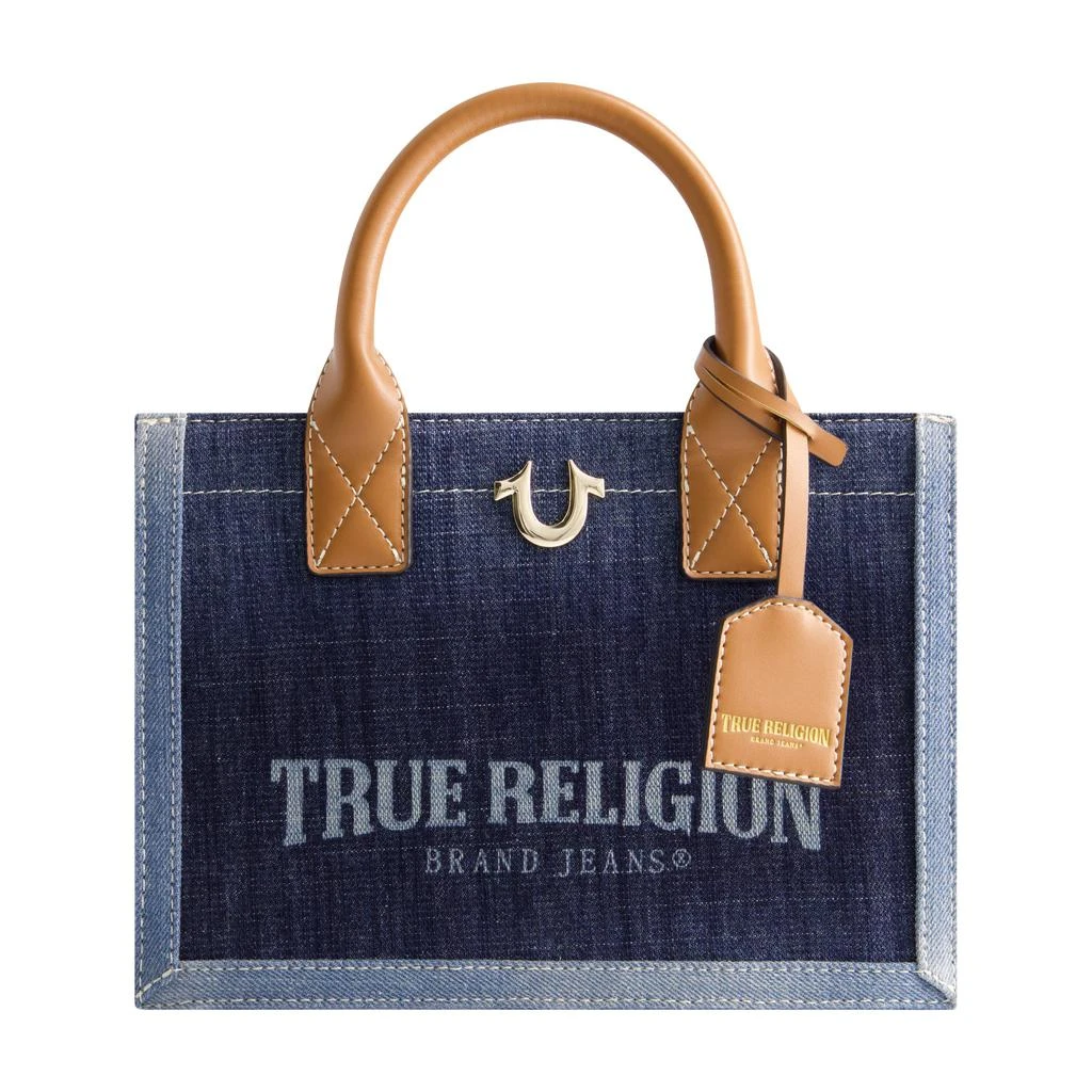 True Religion Modern Edge Denim Tote 1