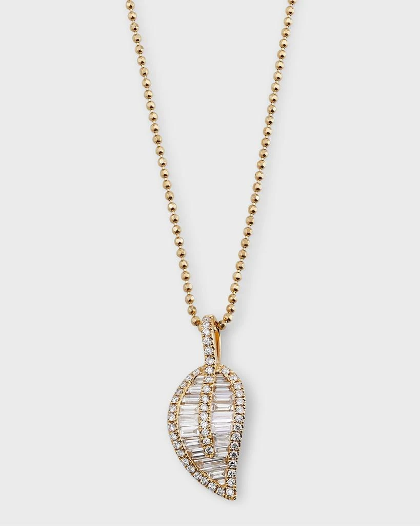 Anita Ko Classic Diamond Leaf Pendant Necklace 1