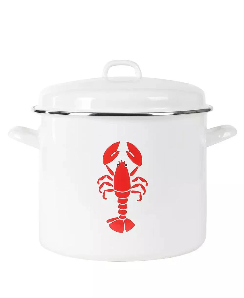 Martha Stewart Enamel On Steel 16 Quart Lobster Pot Stock Pot 1