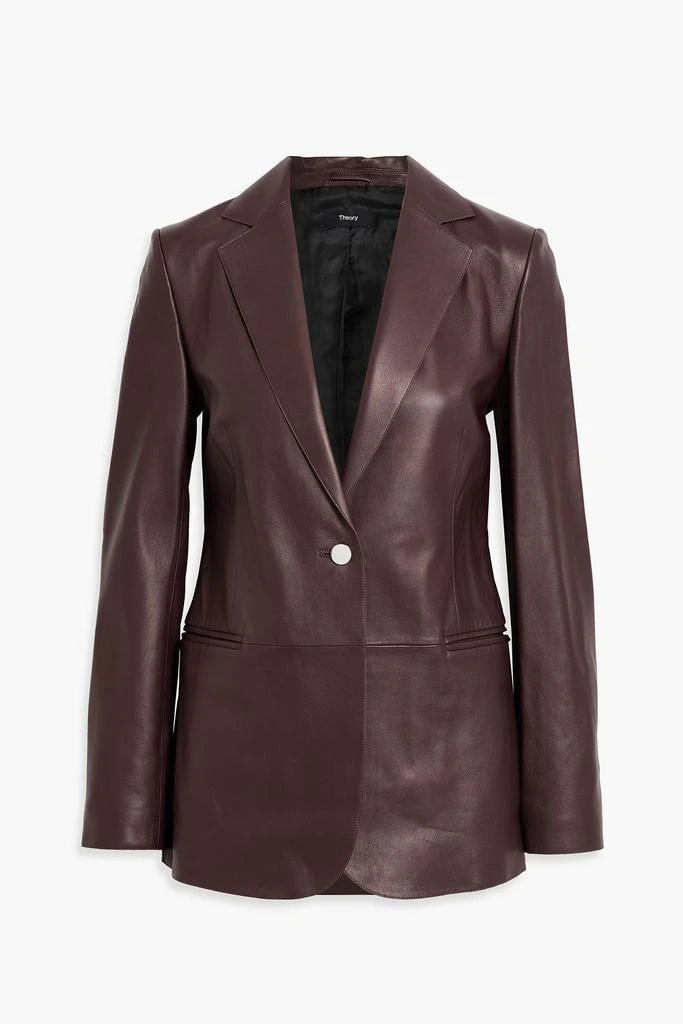 Theory Leather blazer 1