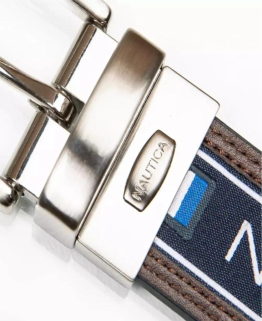 Nautica Men's Reversible Flag Belt 2