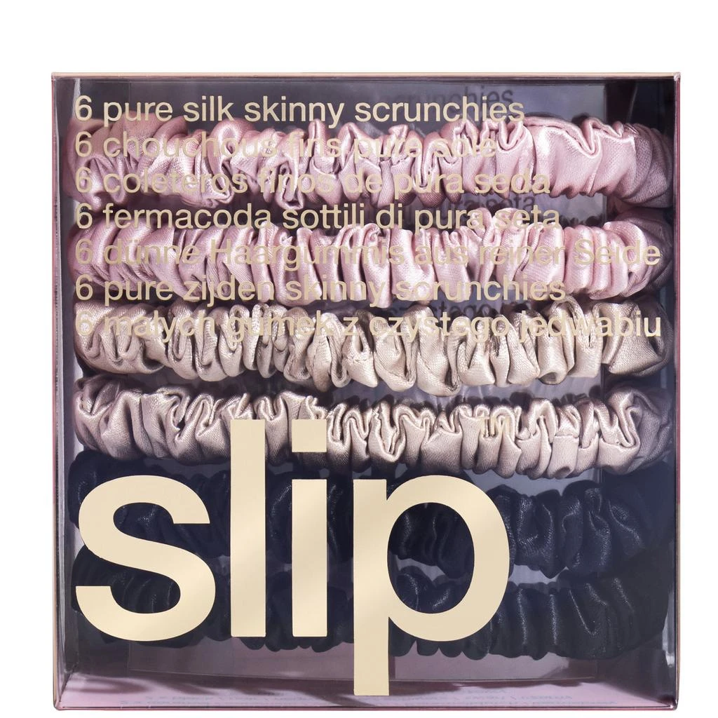 Slip Slip Pure Silk 6-Pack Skinny Scrunchies 2