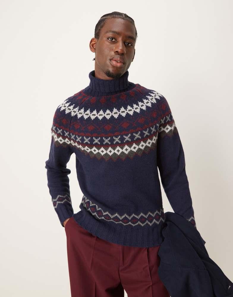 Barbour Barbour Roose fair isle rollneck knitted jumper