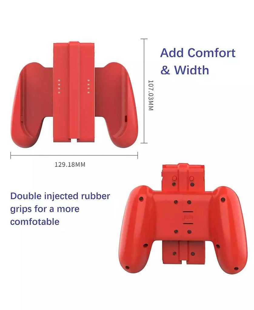 DOYO Red Detachable Controller Holder Grip For JOY CON Gamepad Nintend Switch Oled,Attachments 9
