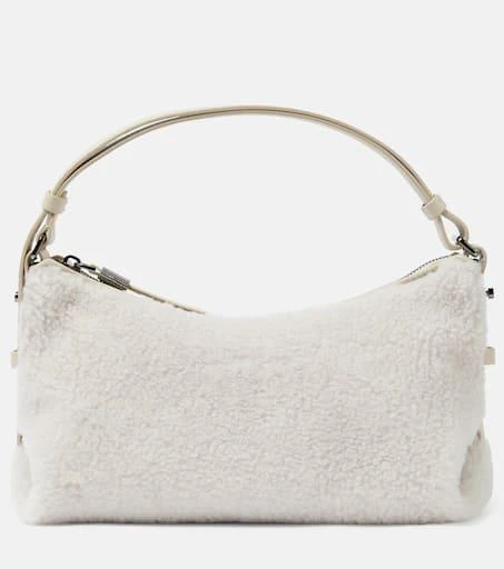 Brunello Cucinelli Faux shearling shoulder bag 1