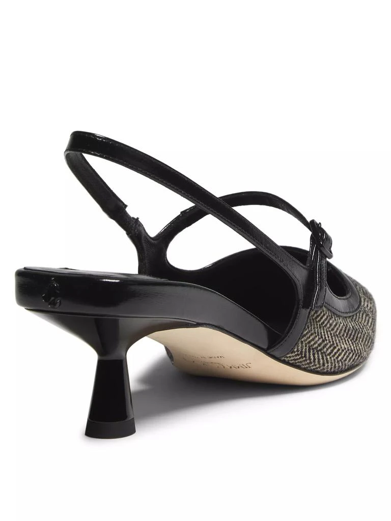 Jimmy Choo Didi 45MM Herringbone Slingback Pumps 3
