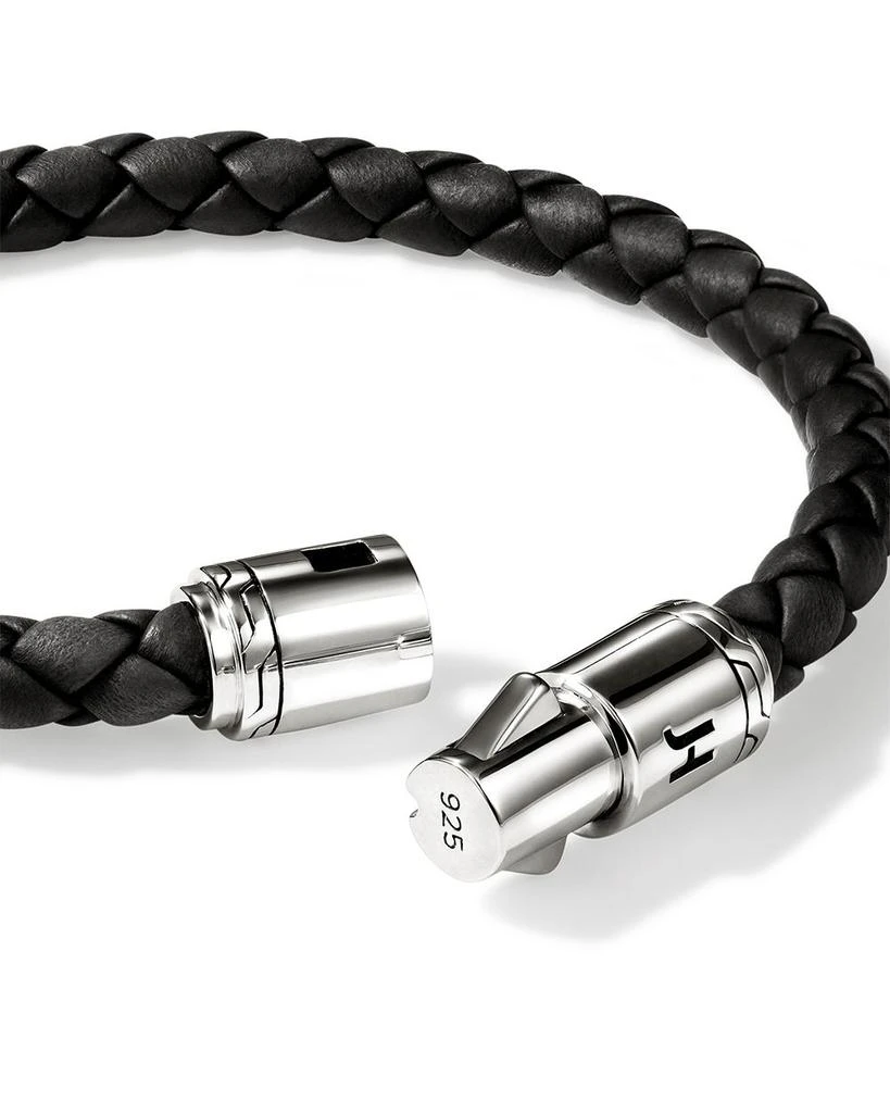 John Hardy Sterling Silver Leather Bracelet 5
