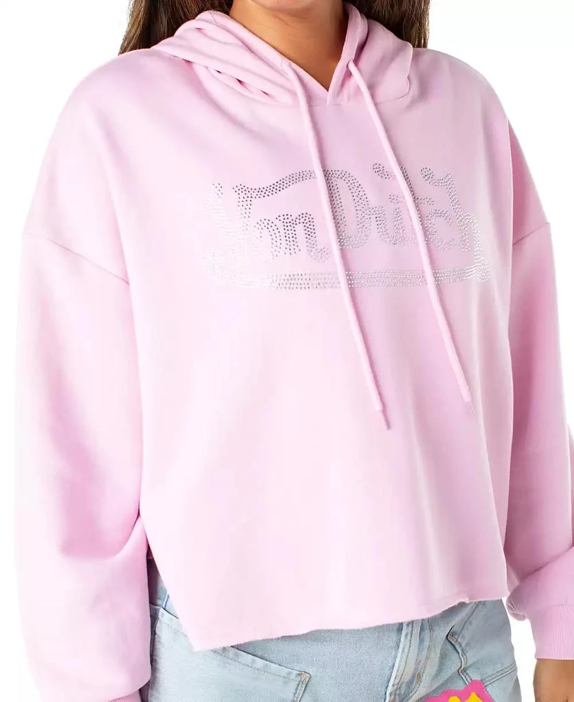 Von Dutch Women's Rhinestone-Logo Crop Hoodie 3