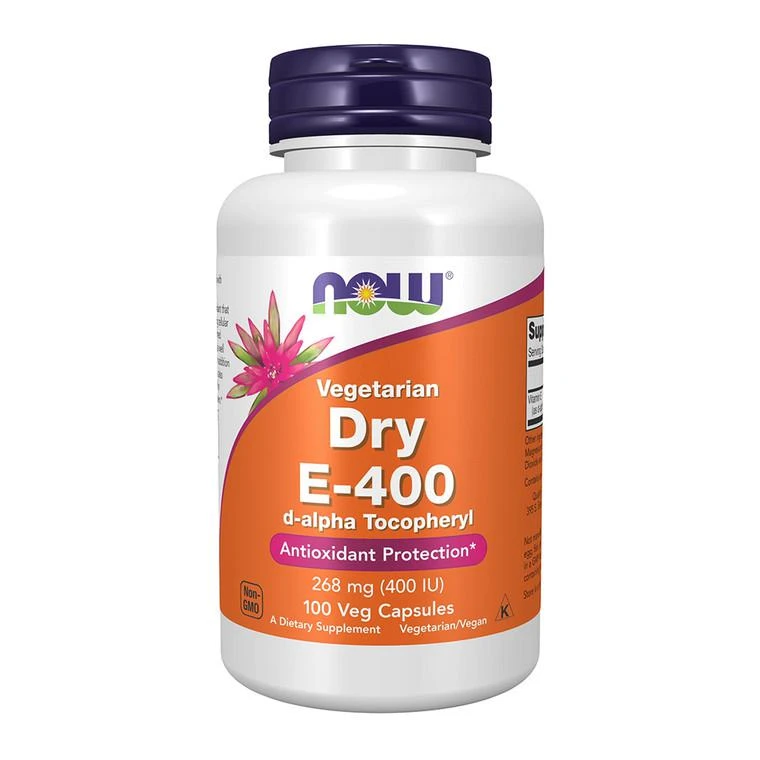 Now Foods Now Supplements Vitamin E-400 IU D Alpha Tocopheryl, Dry, Antioxidant Protection, 100 Ct 1
