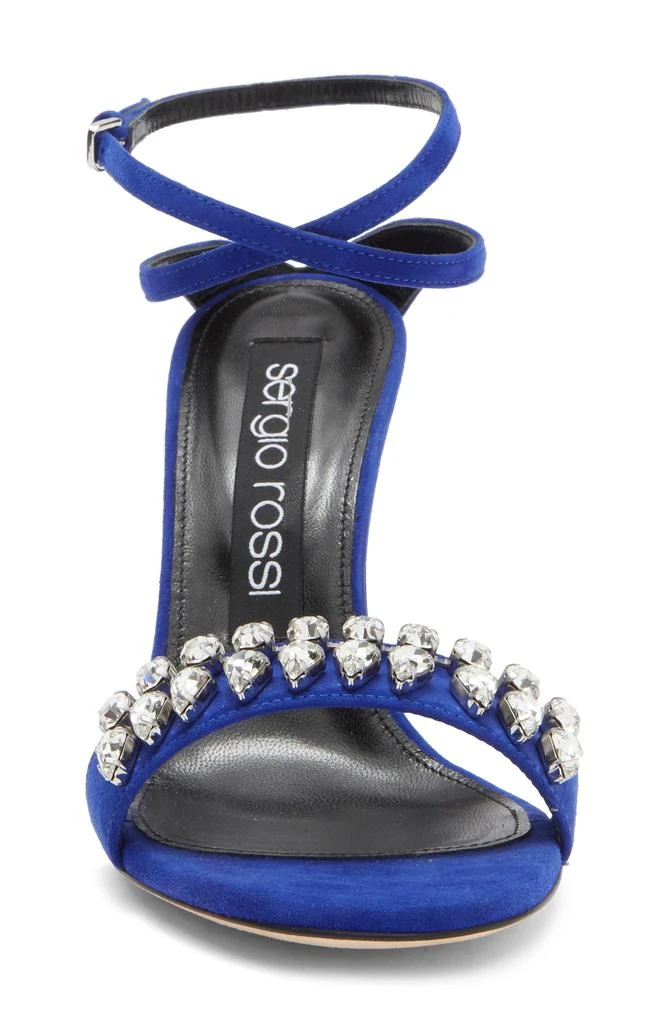 Sergio Rossi Crystal Ankle Wrap Sandal 3