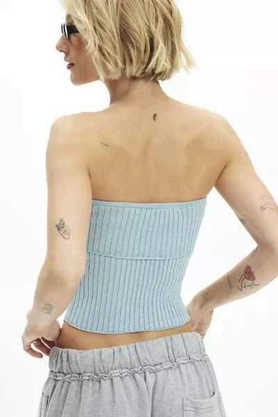 Silence + Noise Silence + Noise Georgia Shimmer Sweater Tube Top 3