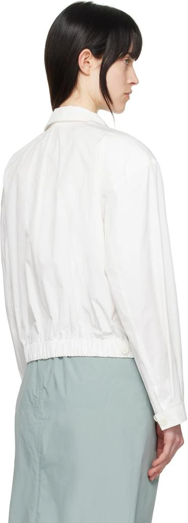 AMOMENTO White Cropped Zip-Up Jacket 3