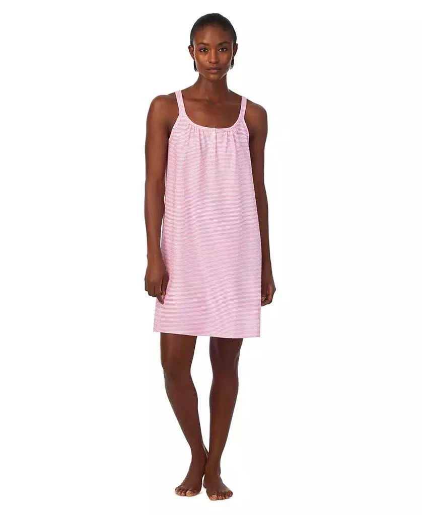 Ralph Lauren Plus Size Cotton Knit Double-Strap Nightgown 9