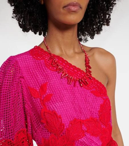 Farm Rio One-shoulder guipure lace maxi dress 4