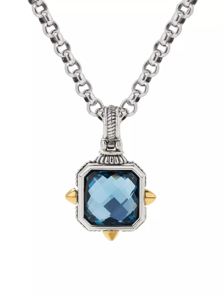 Konstantino Anthos S/G Blue Spinel Pendant 1