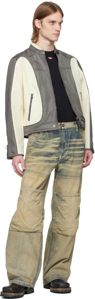 Diesel Off-White & Gray J-Blink-A Jacket 4