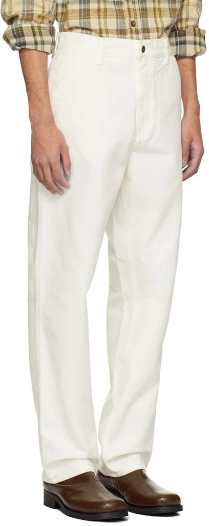 Carhartt WIP White Simple Trousers 2