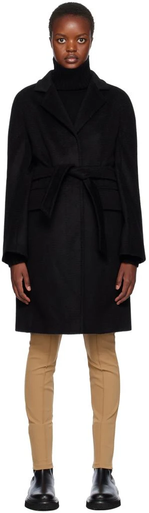 Max Mara Black Bingo Coat 1