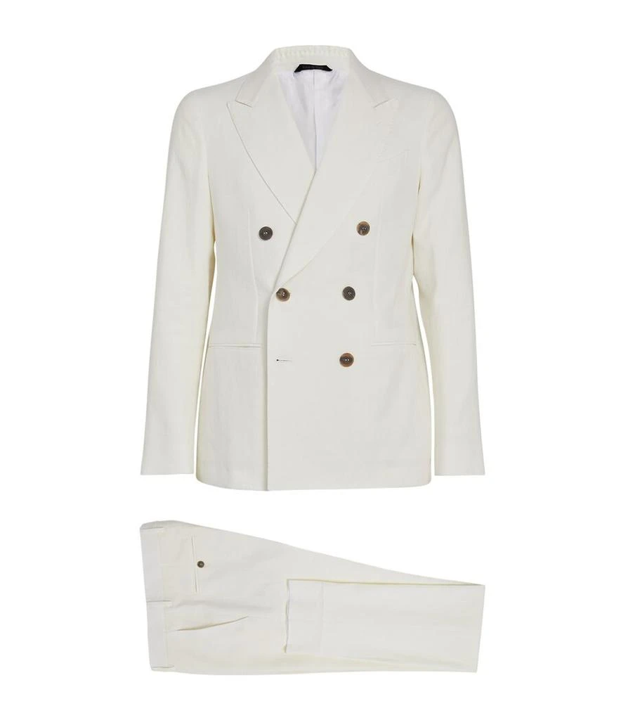 Giorgio Armani Linen Double-Breasted Two-Piece Suit 1