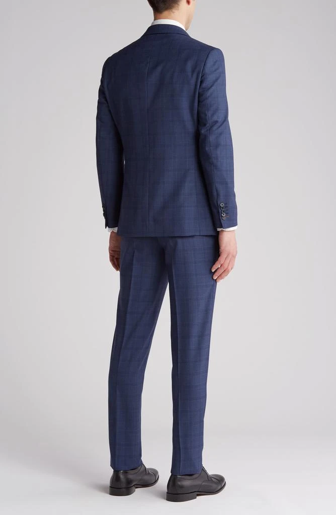 English Laundry Plaid Trim Fit Wool Blend Two-Piece Suit 2